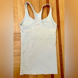 Lululemon Ebb to Street Women's Ribbed Tank Top in Baby Blue, Size 2.